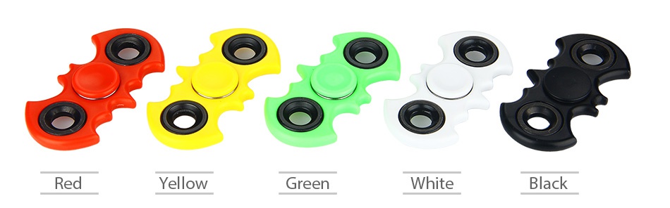 ABS Batman Hand Spinner Fidget Toy Red Yellow Green White Black