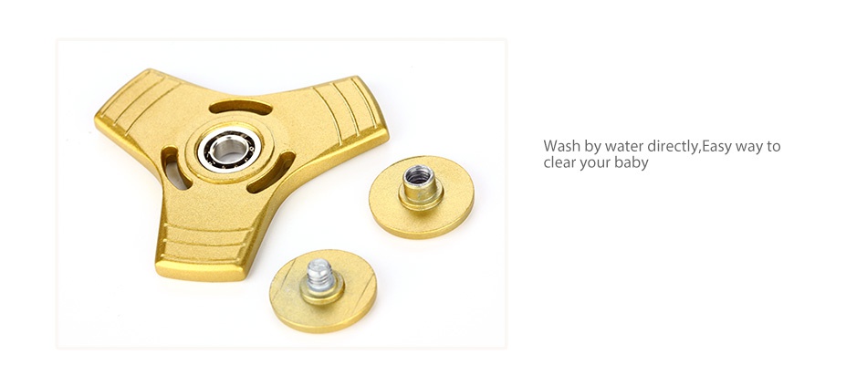 Lucky Grass EDC Hand Spinner Stainless Steel Bearing Wash by water directly  Easy way to clear your baby