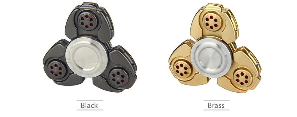 CKF Tri-Bar Hand Spinner Coppel Brass Black