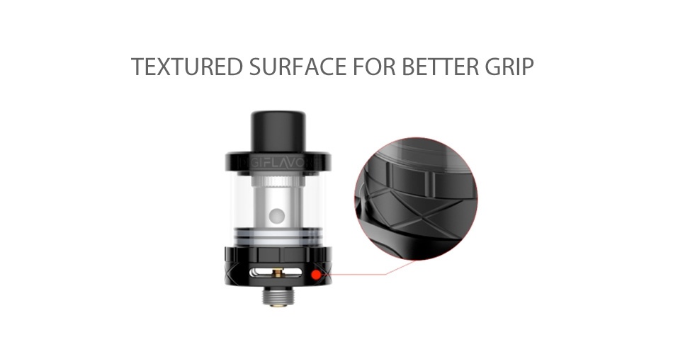 Digiflavor Utank Subohm Tank 2ml TEXTURED SURFACE FOR BETTER GRIP