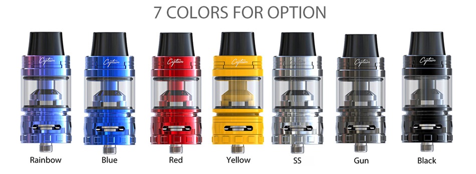 IJOY Captain S Subohm Tank 4ml 7 COLORS FOR OPTION Blue Red Yellow G