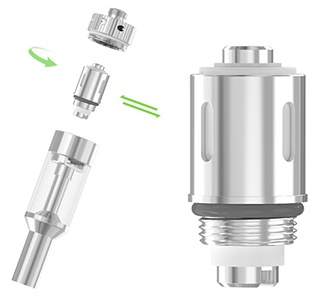 Eleaf GS-Air Dual Coil Atomizer 2.5ml Operation Guide