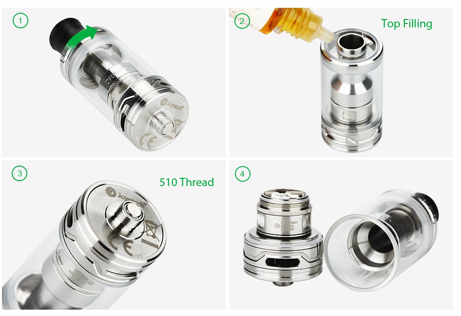 Joyetech ORNATE Atomizer 6ml Top Filling 510 Thread