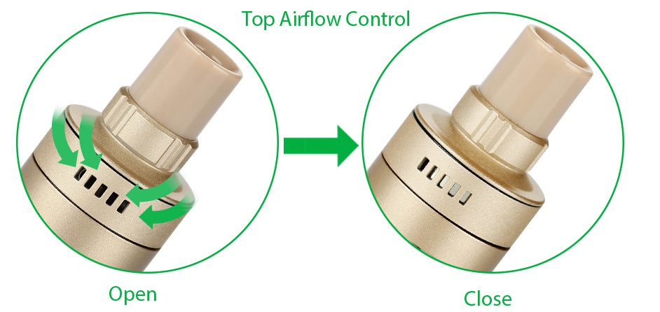 Joyetech Elitar Pipe Atomizer With Mouthpiece 2ml Top Airflow Control O pen Close