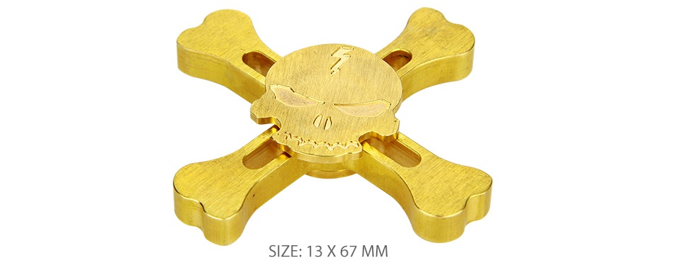 Skull EDC Hand Spinner Fidget Toy SIZE  13X67 MM