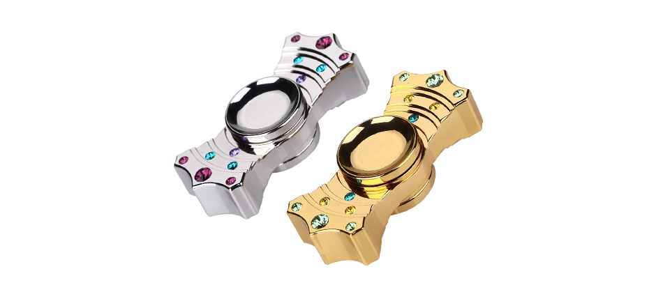 V2 Crown EDC Hand Spinner Fidget Toy With Two Spins e