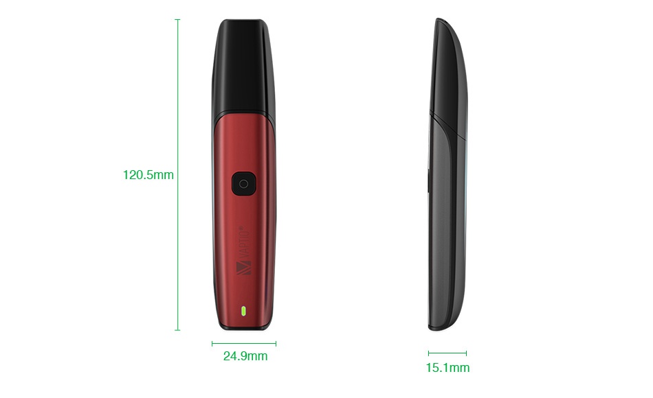 Vaptio C-Flat Pod Kit 350mAh 120 5mm 24 9mm 15 1mm