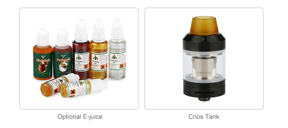 Innokin Kroma-A 75W TC Kit with Crios Tank 2000mAh Optional E juice Rios Tank