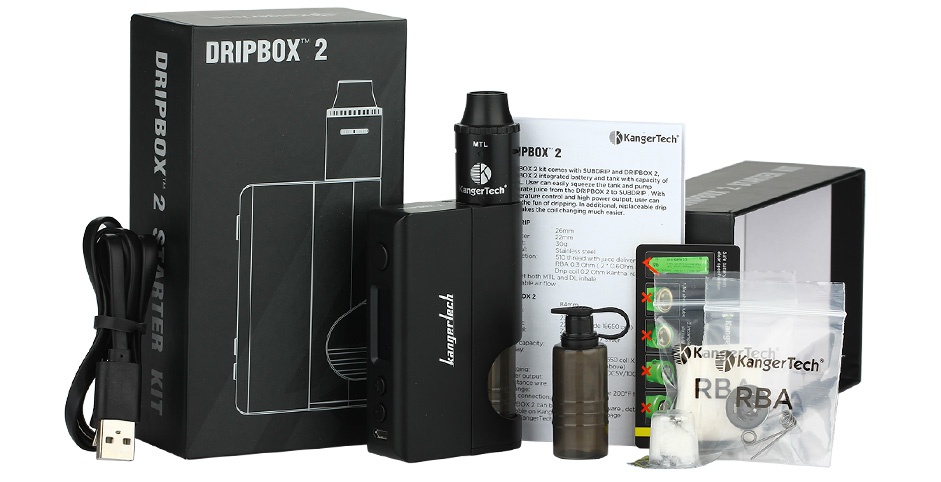 Kangertech Dripbox 2 TC Starter Kit 9 DRIPBOX 2 KKangerTech  PBOX NK Ka ngerlech RB RBA