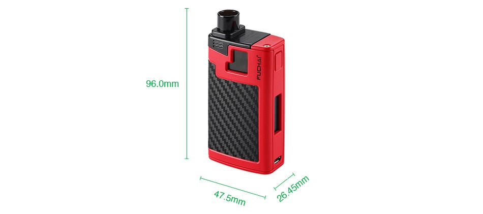 Fuchai Wildfox AIO Starter Kit 2000mAh 96 0mm 47 5