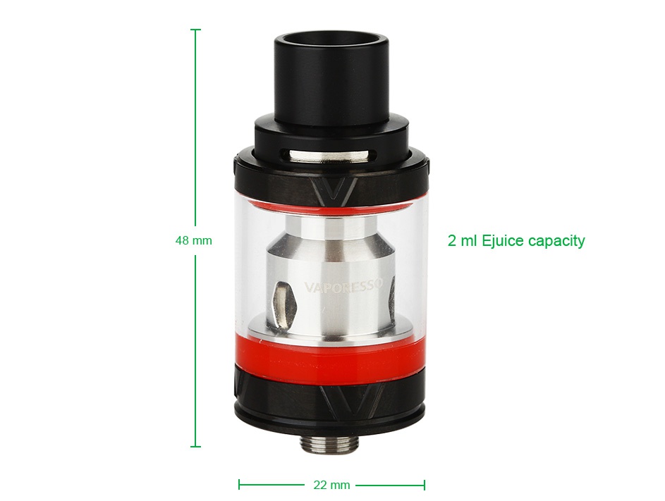 Vaporesso VECO Tank 2ml 48 mm 2 ml Juice capacity 22 mm