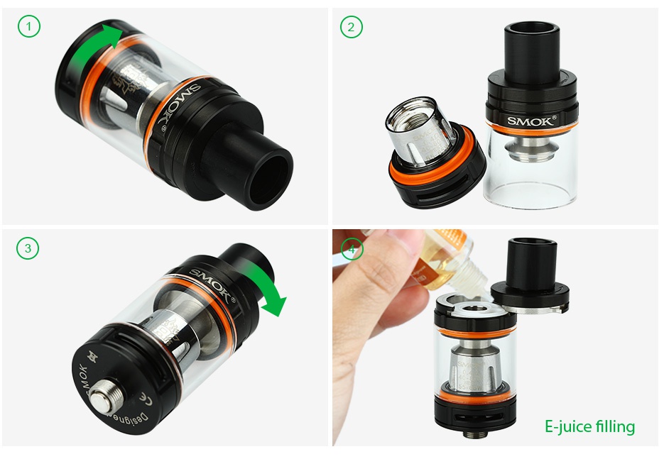 SMOK TFV8 BABY Beast Tank 3ml/2ml juice filling