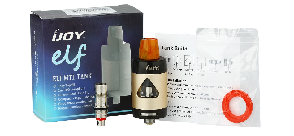 IJOY ELF Subohm Tank 2ml elf Tank Build ELF MTL TANK