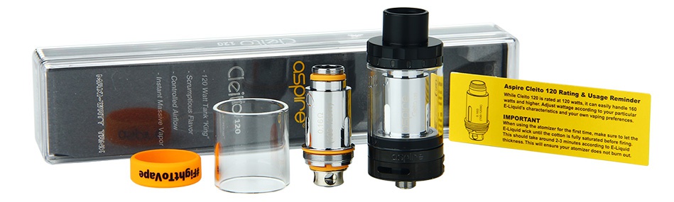 Aspire Cleito 120 Tank 4ml/2ml spire Cleito 120 Rating  Usage R adeAo1ly6yi