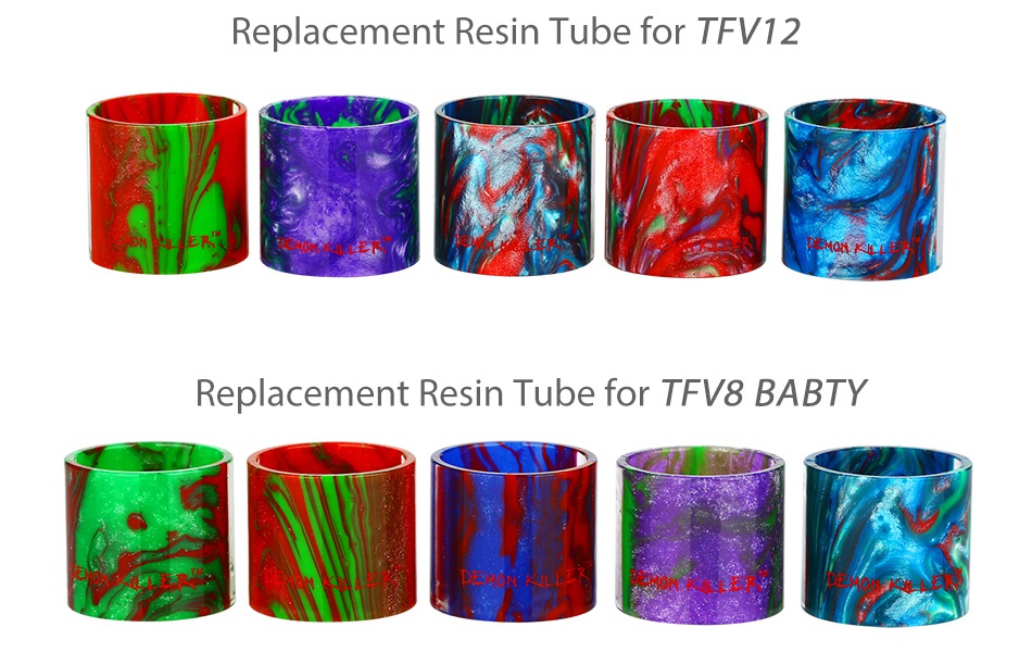 Demon Killer Resin Tube for Cleito/iJust S/Melo 3/TFV8/TFV12 Series Replacement resin Tube for TFV12 Replacement Resin Tube for TFV8 BABTY m