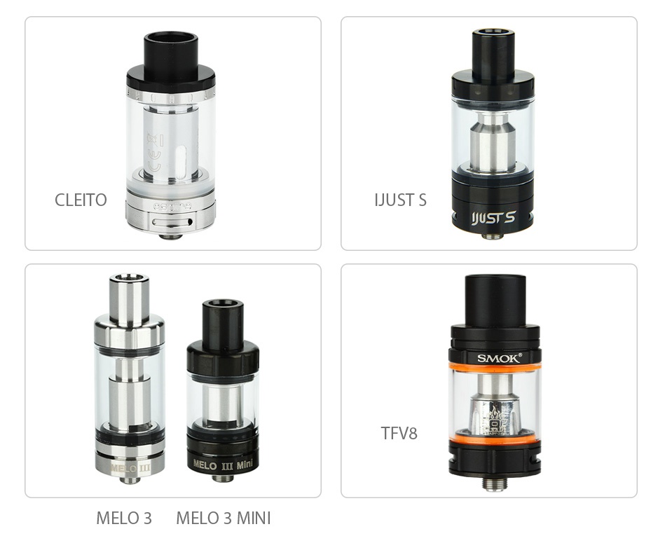 Demon Killer Resin Tube for Cleito/iJust S/Melo 3/TFV8/TFV12 Series CLEITO JUSTS MELO III MIn MELO 3 MELO 3 MINI