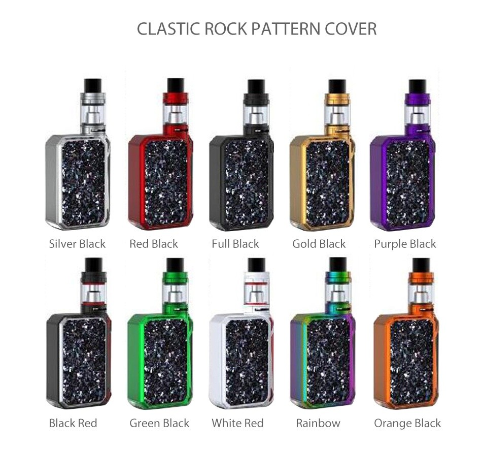 SMOK G-PRIV Battery Cover CLASTIC ROCK PATTERN COVER Silver blac Red black Full black Gold black Purple black Black red Green black White Red Rainbow Orange black