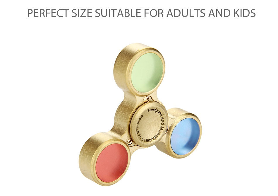 Starss Tri-Bar Hand Spinner PERFECT SIZE SUITABLE FOR ADULTS AND KIDS