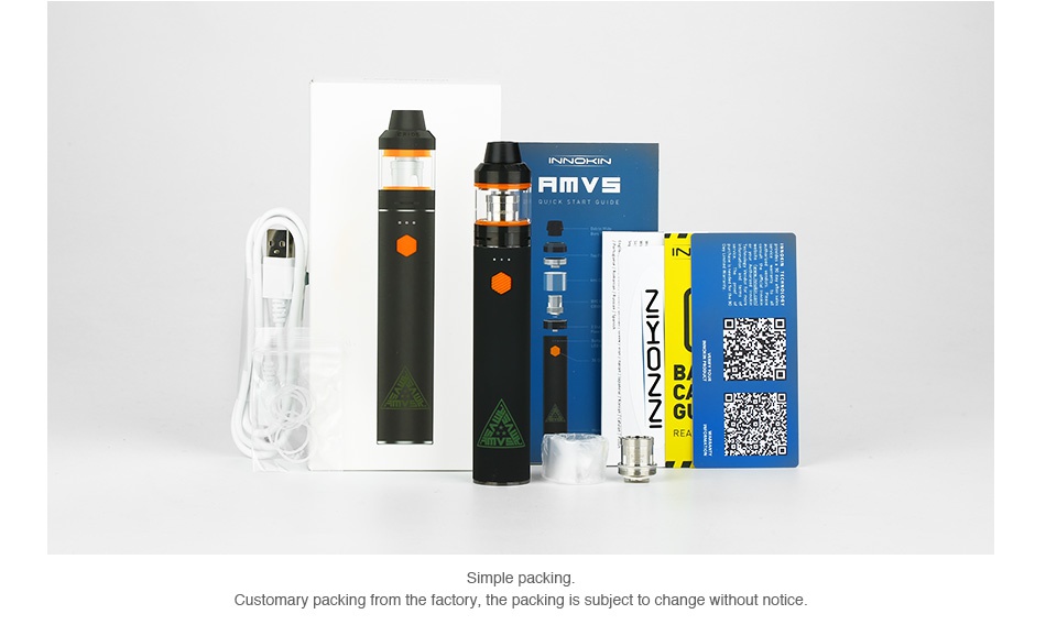 [US ONLY] Innokin AMVS Starter Kit 3000mAh      B Customary packing from the factory  the packing is subject to change without notice