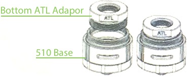 Ehpro Morph Adaptors Bottom AtL Adapor 510 Base