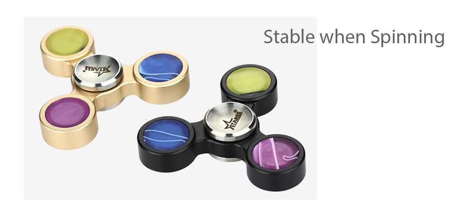 Starss Aluminum Tri-Bar Hand Spinner Fidget Toy Stable when Spinning