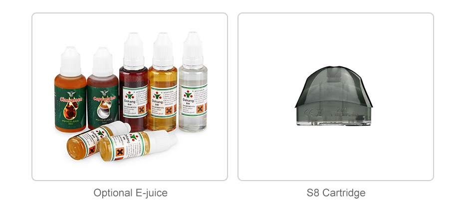 Smoant S8 Pod Starter Kit 370mAh Optional E juice S8 Cartridge