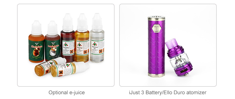 Eleaf iJust 3 Starter Kit 3000mAh Optional e e Just 3 Battery Ello Duro atomizer