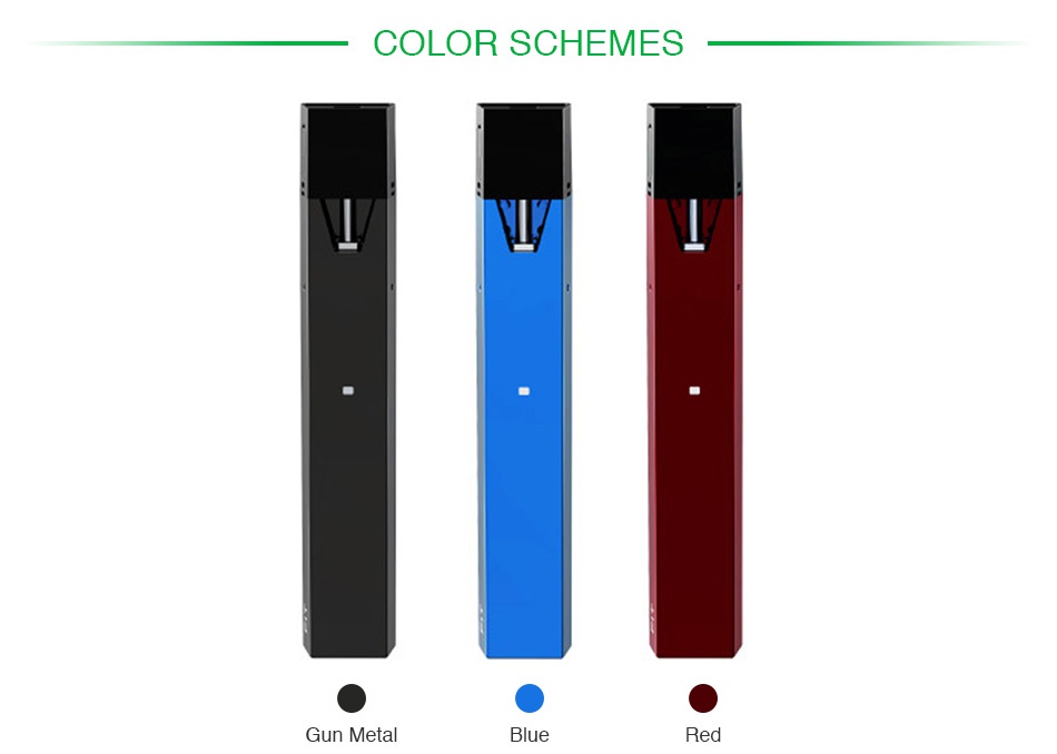 SMOK FIT Starter Kit 250mAh COLOR SCHEMES Gun metal Blue Red