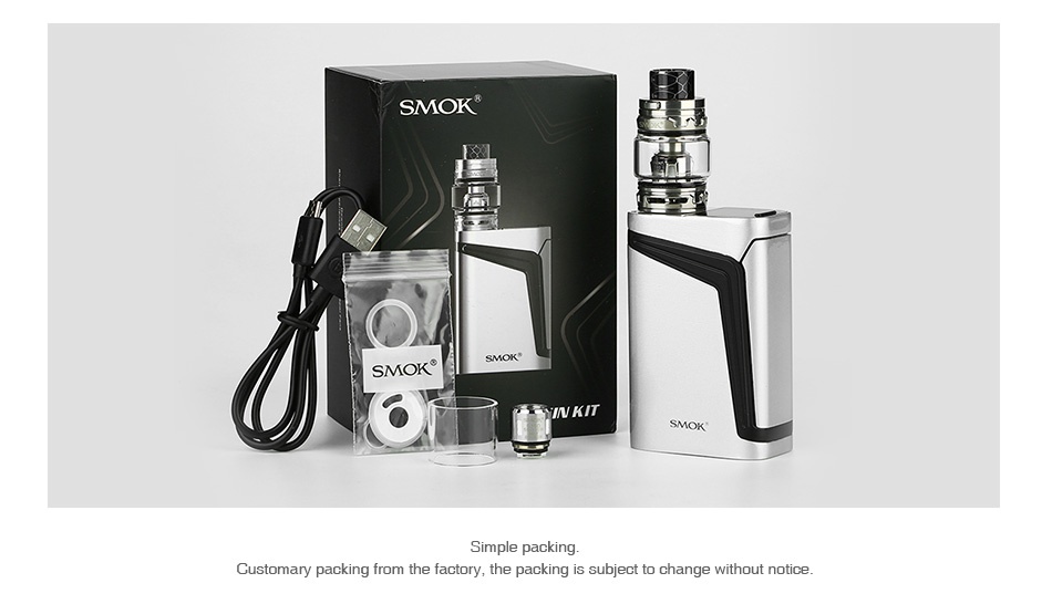 SMOK V-FIN 160W with TFV12 Big Baby Prince TC Kit 8000mAh SMOK SMOK Customary packing from the factory  the packing is subject to change without notice