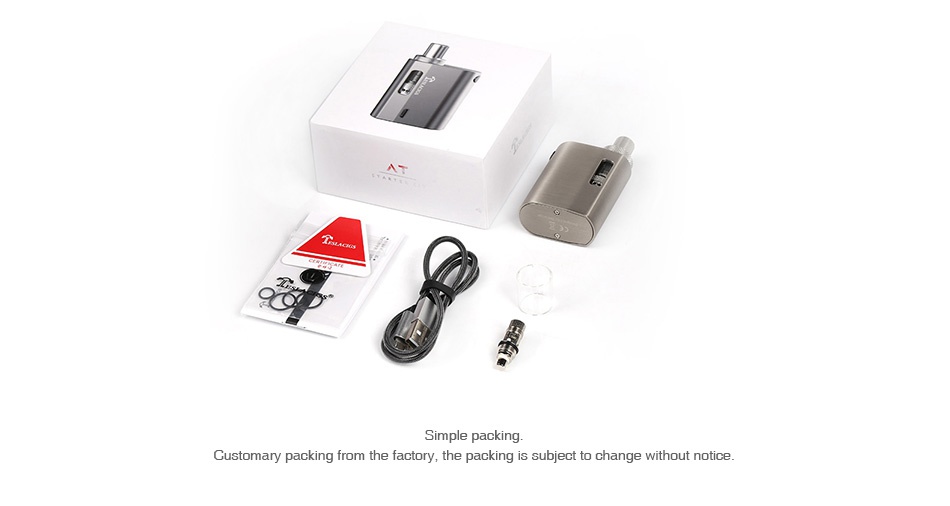 Tesla AT Starter Kit 900mAh Customary packing from the factory  the packing is subject to change without notice