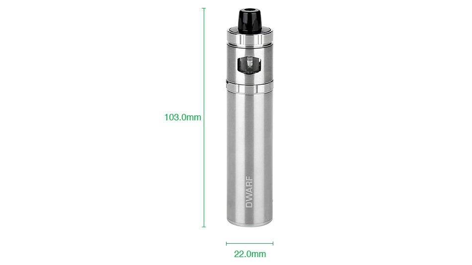 VapeOnly Dwarf Starter Kit 1500mAh 103 0mm 22 0mm