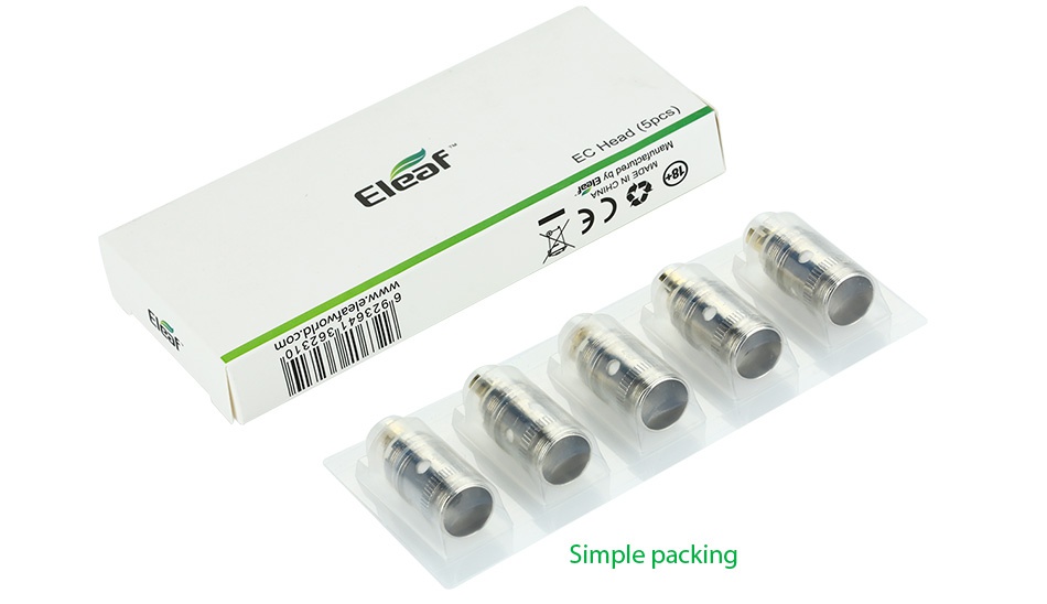 Eleaf EC NC Atomizer Head for iJust/Melo/Lemo Series 5pcs Simple packing