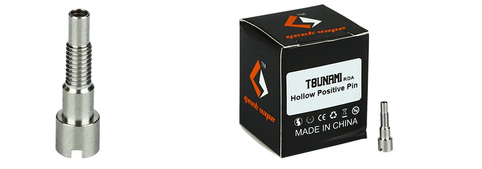 GeekVape Tsunami RDA Hollow Positive Pin TBI Hollow Positive Pin 8 MADE IN CHINA