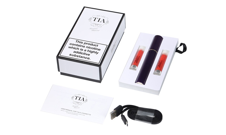 TIA Elegance Lipstick Pod Kit 350mAh contal instance