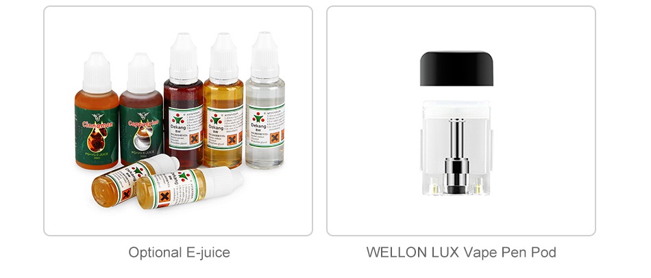 WELLON LUX Vape Pen Starter Kit 450mAh x  Optional E juice WELLON LUX  ape pen pod