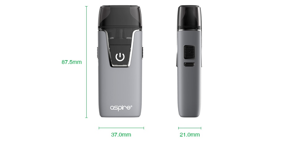 Aspire Nautilus AIO Starter Kit 1000mAh 87 5mr sone  37 0mm 21 0mm