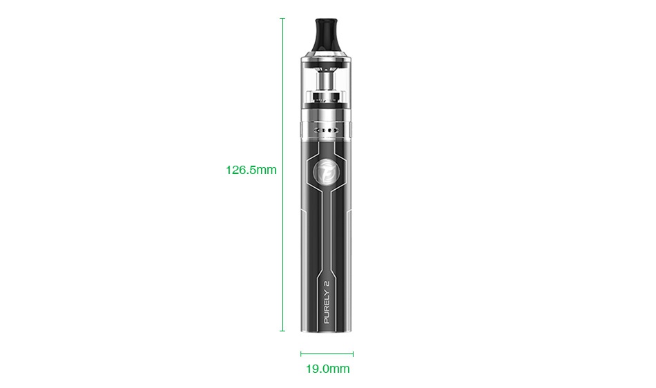 [With Warnings] Fumytech Purely 2 Plus Starter Kit 1600mAh 126 5mr 19 0mm