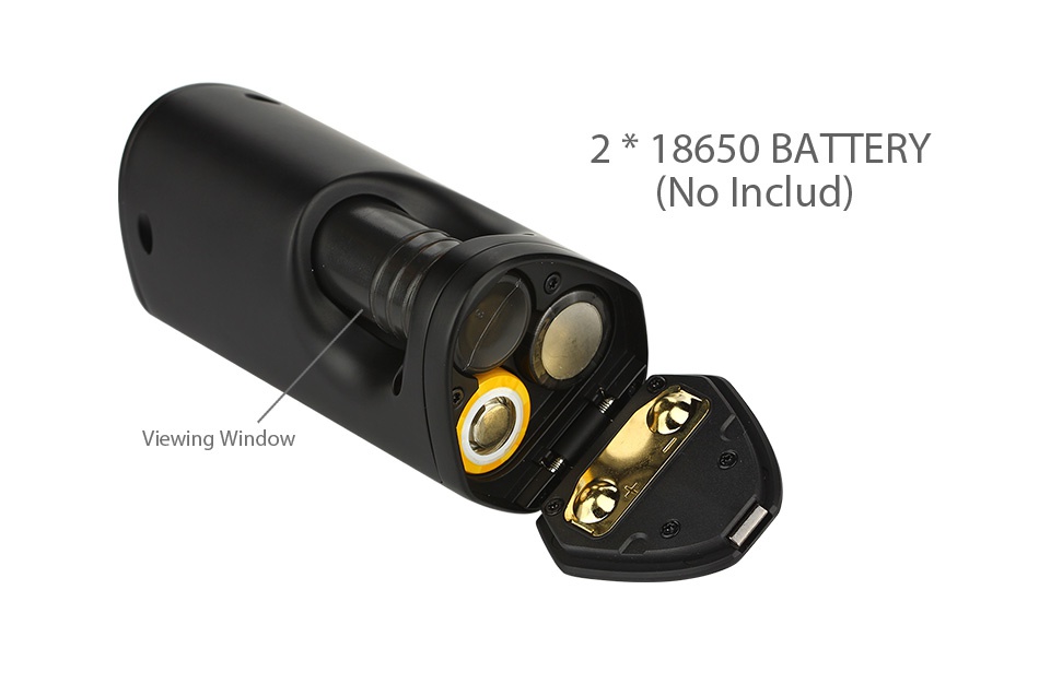 GeekVape GBOXS100 TC MOD 2 18650 BATTERY  No Includ  Viewing Window