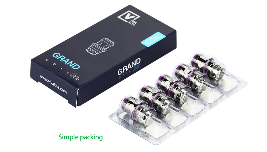 Vivakita Grand Ceramic Coil 5pcs Simple packing