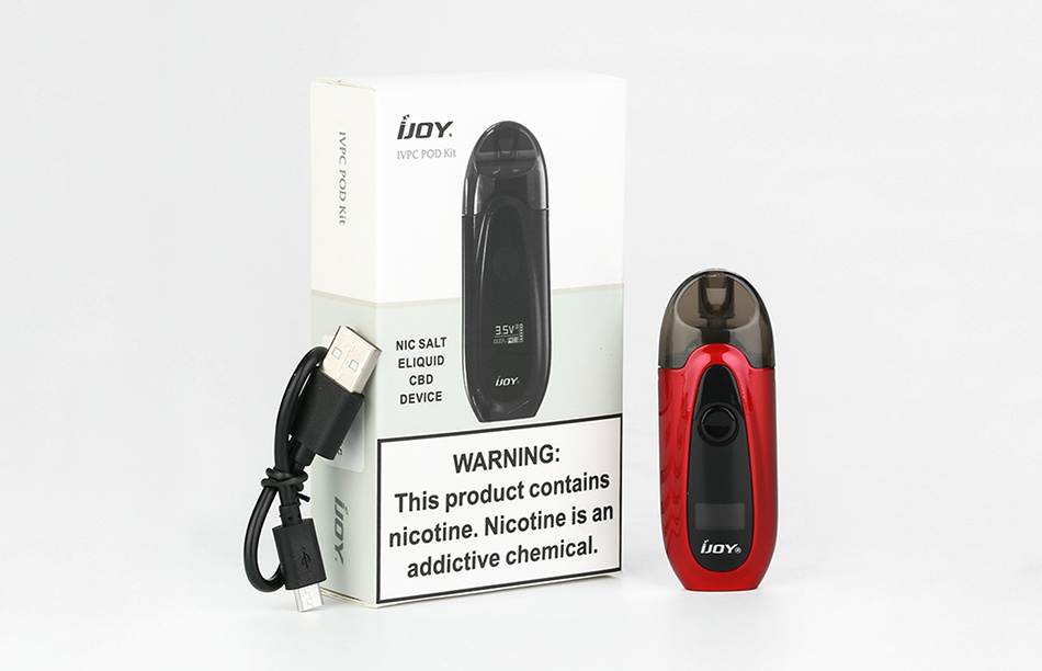 IJOY IVPC Starter Kit 450mAh IOY VPC POD Kit DEVICE NING This product contains nicotine Nico add ve chemi