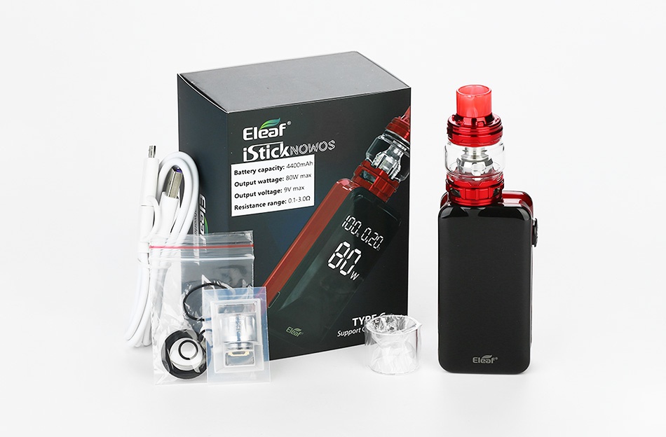 Eleaf iStick Nowos 80W VW Kit with ELLO Duro 4400mAh EleF sti Battery capacity  4400mAh