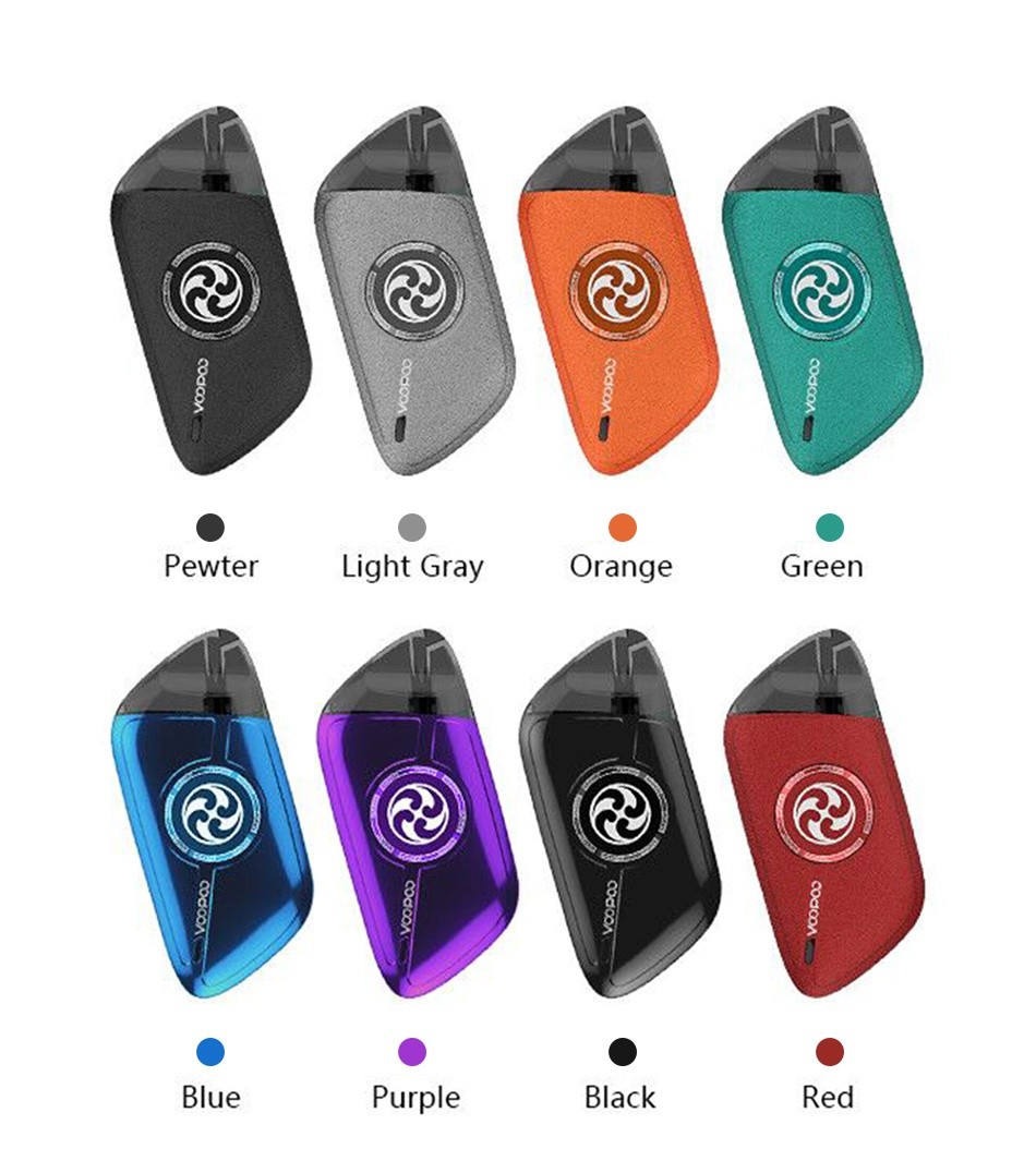 VOOPOO Rota Spinning Pod Starter Kit 340mAh 2eee Pewter Light Gray Orange reen Blue Purple Black Red