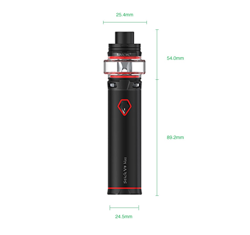 SMOK Stick V9 Starter Kit 3000mAh with TFV-Mini V2 3x 7 Color Red Blue stainless steel Gold Black