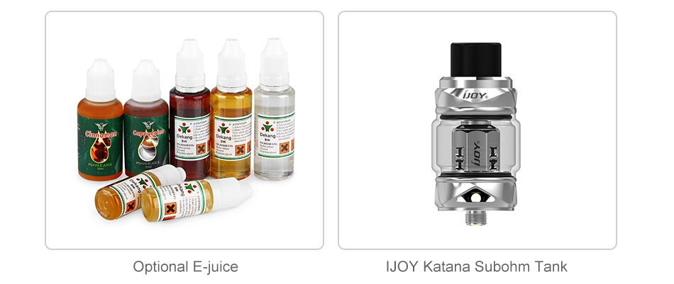 IJOY Katana 81W TC Kit 3000mAh 6  Optional E juice IJOY Katana Subohm Tank