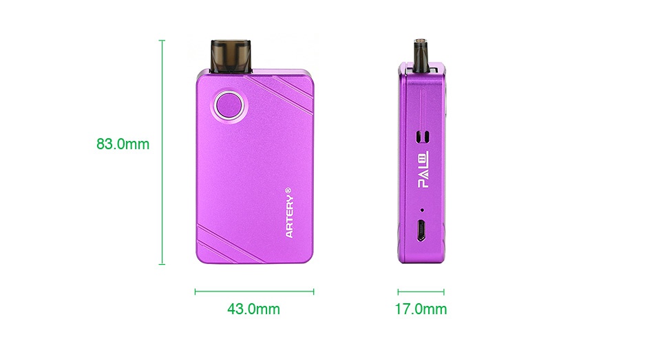 Artery PAL II Pod Starter Kit 1000mAh 83 0mm 10 43 0mm 17 0mm