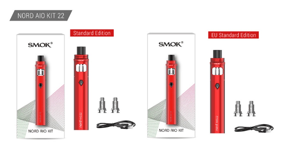 SMOK Nord 22 AIO Starter Kit 2000mAh NORD AIO KIT 22 Standard Edition EU Standard Edition SMOK NORD AIO KIT NORD AIO KIT