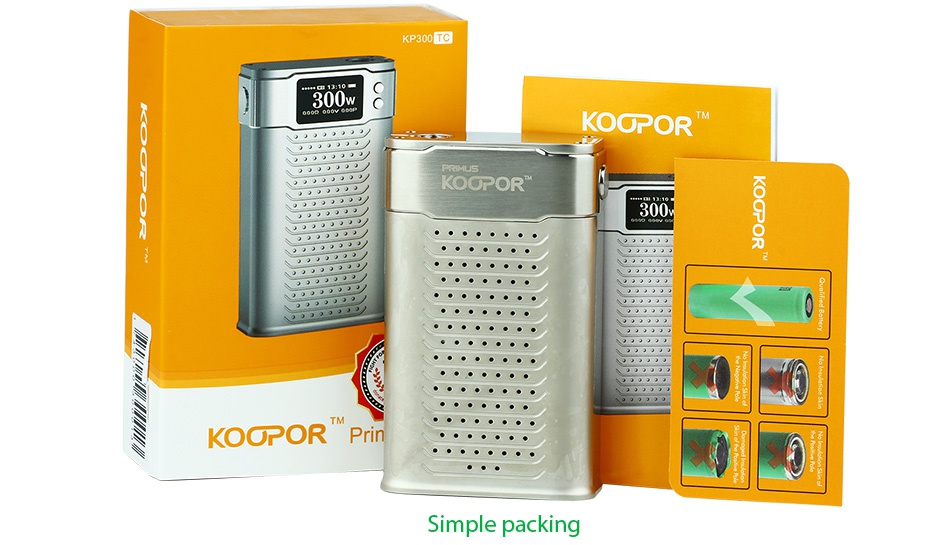 KOOPOR Primus 300W TC MOD KOOPOR KOOPOR      KOOPOR Prin Simple packing