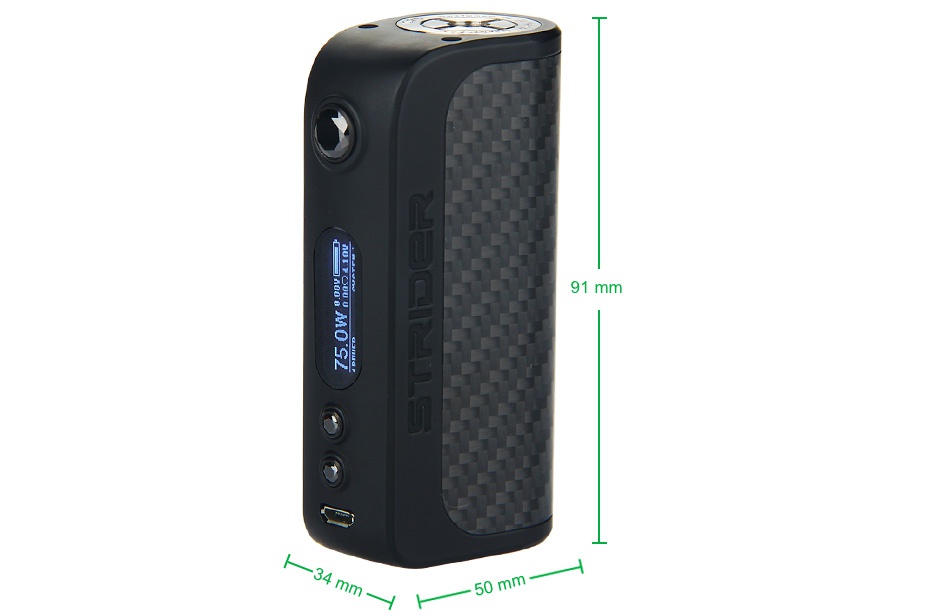 Asvape Strider VO75 TC Box MOD   50 mm