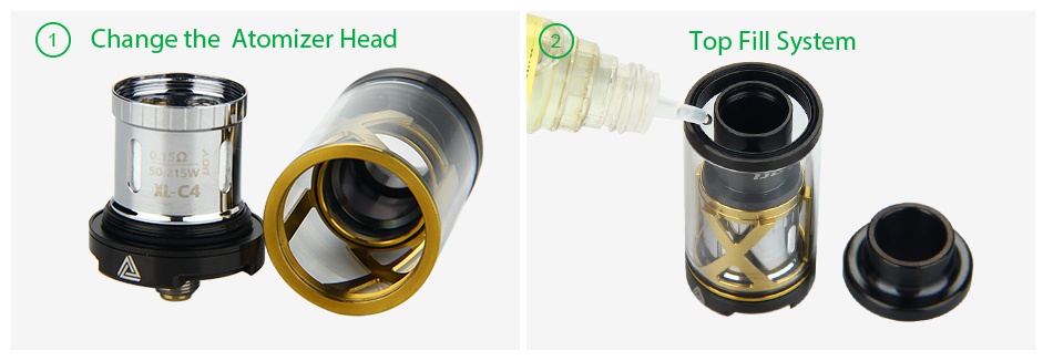 IJOY Limitless XL Tank/RTA 4ml Change the Atomizer head Top Fill System