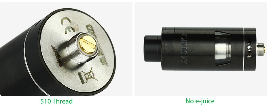 WOTOFO Conqueror RTA Atomizer 4ml 510 Thread No e juice